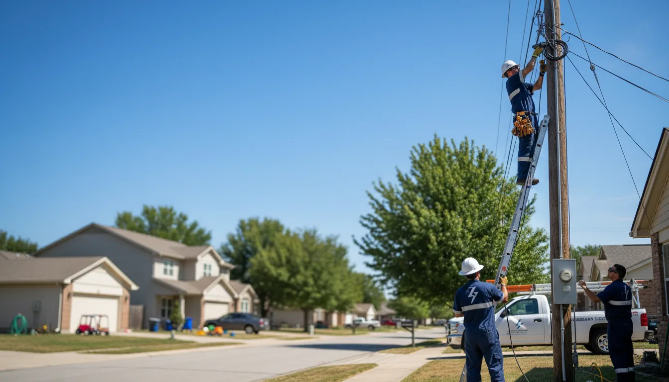 Residential electrician providing installation services in Sharon, MA